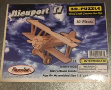Puzzled Nieuport 17 Wooden 3D