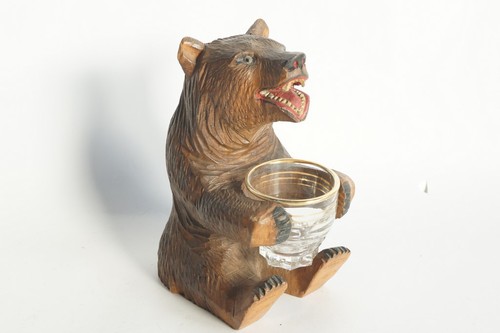 Ancien ours porte verre - ancien,
