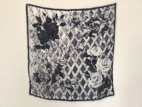 Foulard imprimé floral roses - imprimé,