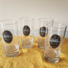 Lot 4 verres whisky Clan