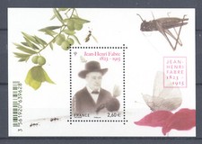FRANCE BLOC 4980 JEAN-HENRI FABRE, 2015, NEUF xx, TRÈS BEAU