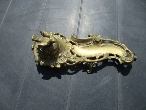 Ancien encrier bronze art - ancien,