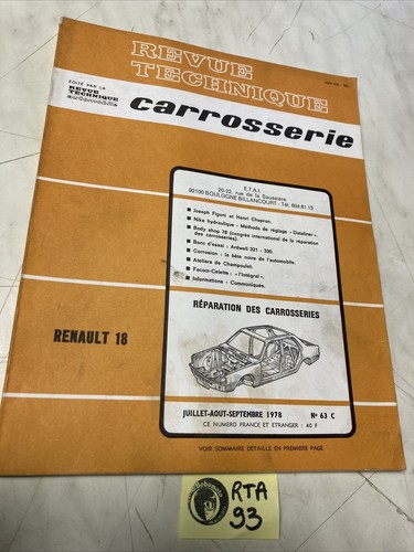 Renault r18 revue technique - 18,