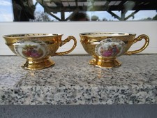 2 TASSES  Doré  Couple FRAGONARD PORCELAINE BAVARIA