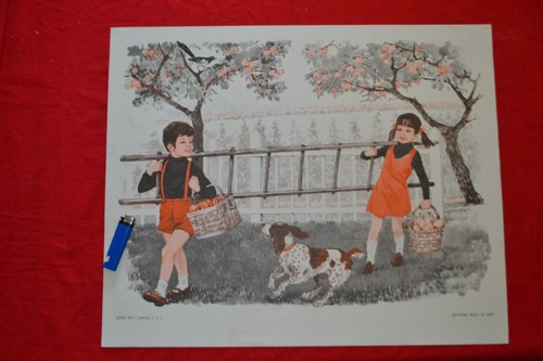 Ancienne affiche scolaire mdi - ancienne,