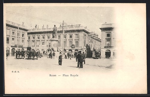 Cpa reims place royale - cpa,