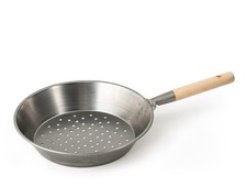 Poêle à châtaignes Home Iron 30 cm, manche en bois, 4634830