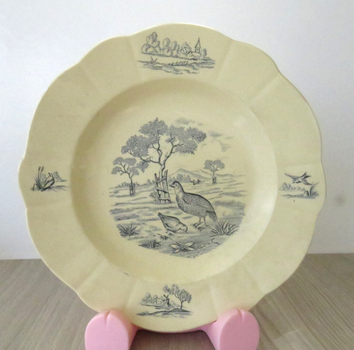 Assiette creuse terre - ,