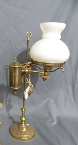 Bouillotte lampe ancien bronze - lampe,