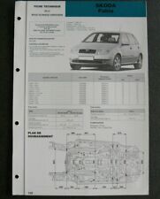 Fiche technique automobile carrosserie SKODA FABIA