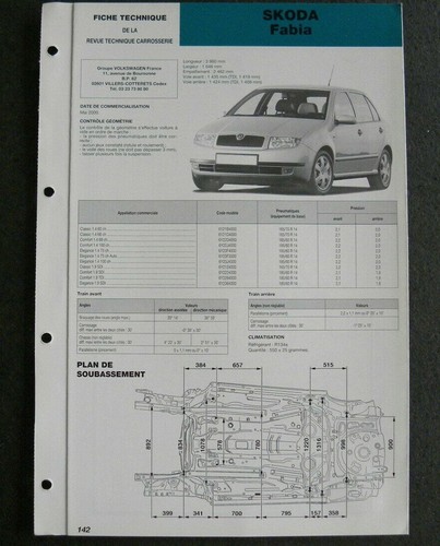 Fiche technique automobile