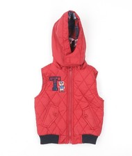 Tom & Kiddy Red Quilted Hooded