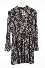 Cop Copine Ficus Robe Femmes ( Ue ) 40 Manches Longues Taille Haute à Motif