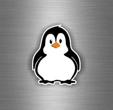 Autocollant sticker voiture tuning chambre enfant pingouin r1