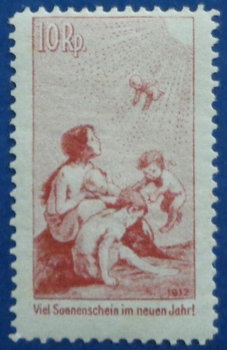 Suisse neuf timbre vignette - suisse, neuf,