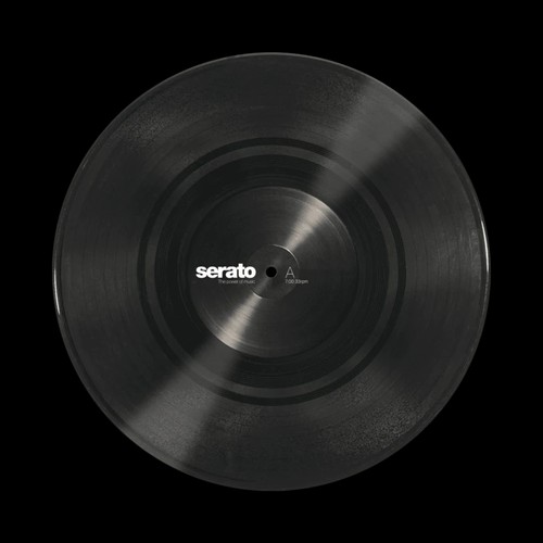 Black serato control vinyl - black,