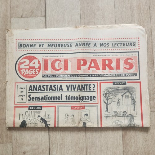 Ici Paris n°653 1958