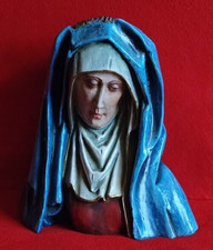 BUSTE STATUE SAINTE VIERGE MARIE LA PIETA MATER DOLOROSA EN TERRE CHAMOTTE MARY