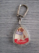 Porte-clefs publicitaire ancien " chocolat SUCHARD milka "