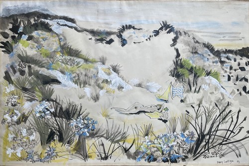 Dany lartigue aquarelle 1963 - dany,