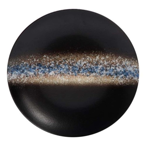 Assiette plate moon blue - assiette,