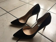 Escarpin En Cuir Talons Aiguilles Noirs INC International Concepts 40