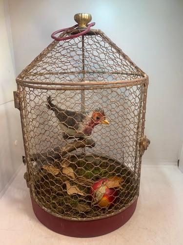 Ancienne cage avec decoration - ancienne,