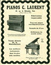 Publicité ancienne pianos C