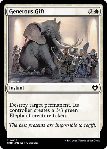 Generous gift commander - generous, gift-commander