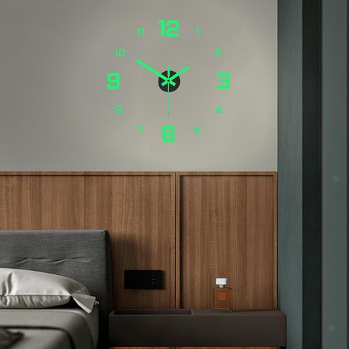 Horloge murale lumineuse sans