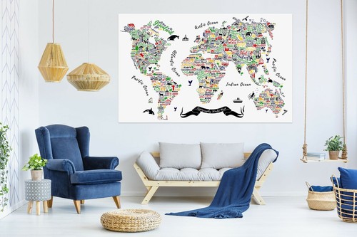Motif artistique b475 carte - motif,