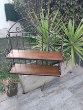 Meuble suspendu bois et fer