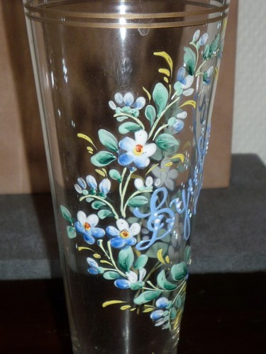 Ancien grand verre cristal - ancien,