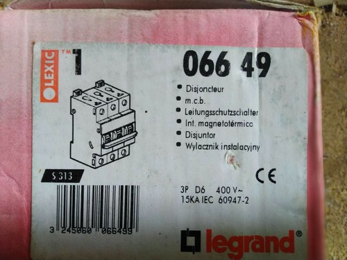 Disjoncteur 3p 6a 15ka -  disjoncteur,