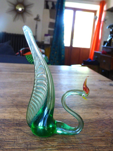 Petit oiseau verre - petit, cristal