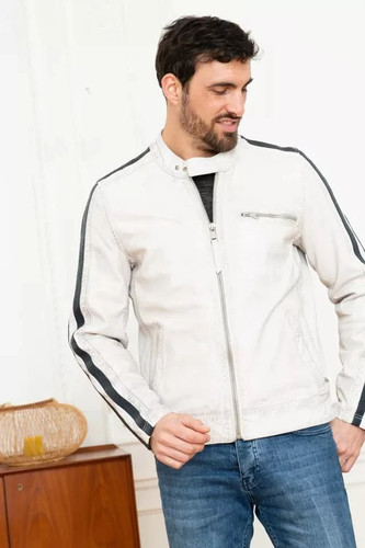 Nouvelle veste cuir - en, de