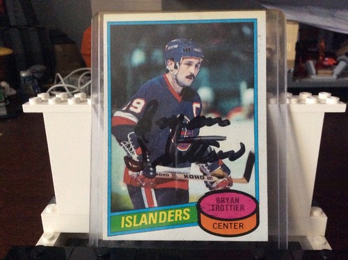 Bryan trottier autograph card - trottier,