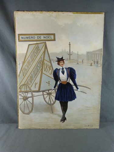 Rare chromolithographie signé - chromolithographie,