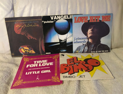 Musique lot vinyls x 45 - de, 5
