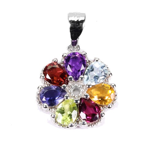 Pendentif argent 925 poire - en,