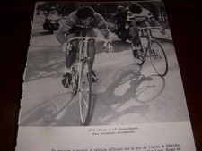 CYCLISME COUPURE LIVRE C147 TOURS PARIS 1974 MOSER FILOTEX DANGUILLAUME PEUGEOT