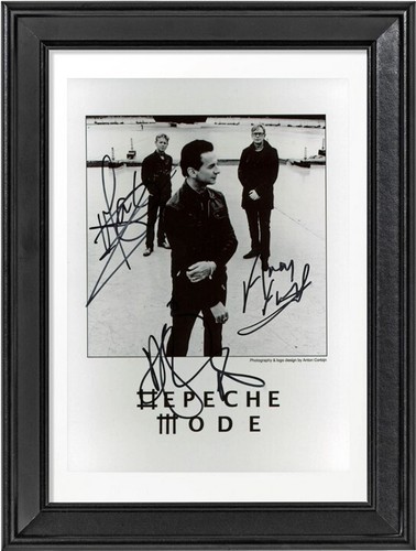 Depeche mode autographe - depeche, avec