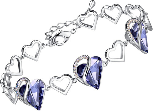 Bracelet femme argent - argent, cœur