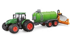 AMEWI / Tracteur RC Avec Épandeur, Son & Lumière, 1:24 RTR Vert / 22637