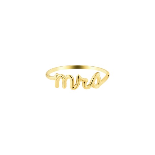 Bague script mme mm - script,