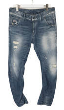 Jean G-STAR Arc Loose Tapered Femme W29/L32 Tordu Déchiré Distressé
