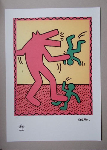Art print keith haring - art,