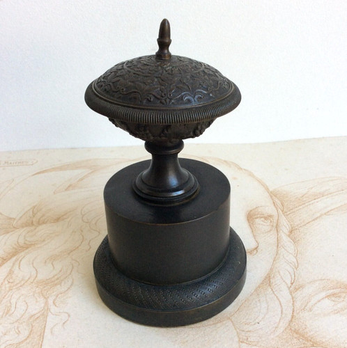 Cassolette couverte bronze - cassolette, en