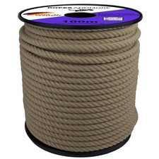 Corde polychanvre naturelle 14mm 100m toronné Spleitex - fabriqué en Allemagne
