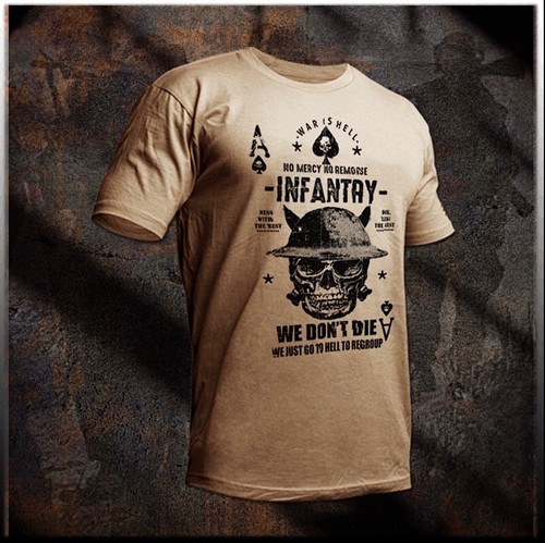 Infantry shirt ww1 helmet - ww1,